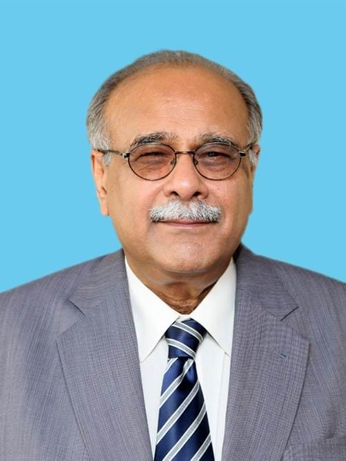 Acting Chairman of Pakistan Cricket Board (PCB) Najam Aziz Sethi