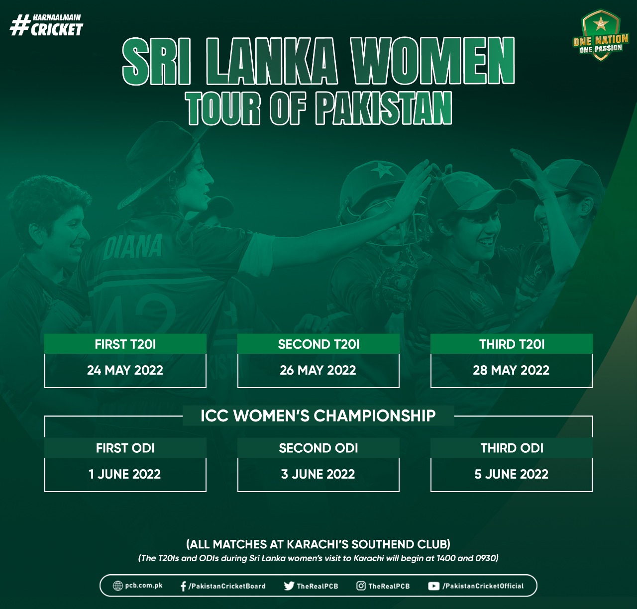 Details of Pakistan v Sri Lanka women's series announced Press