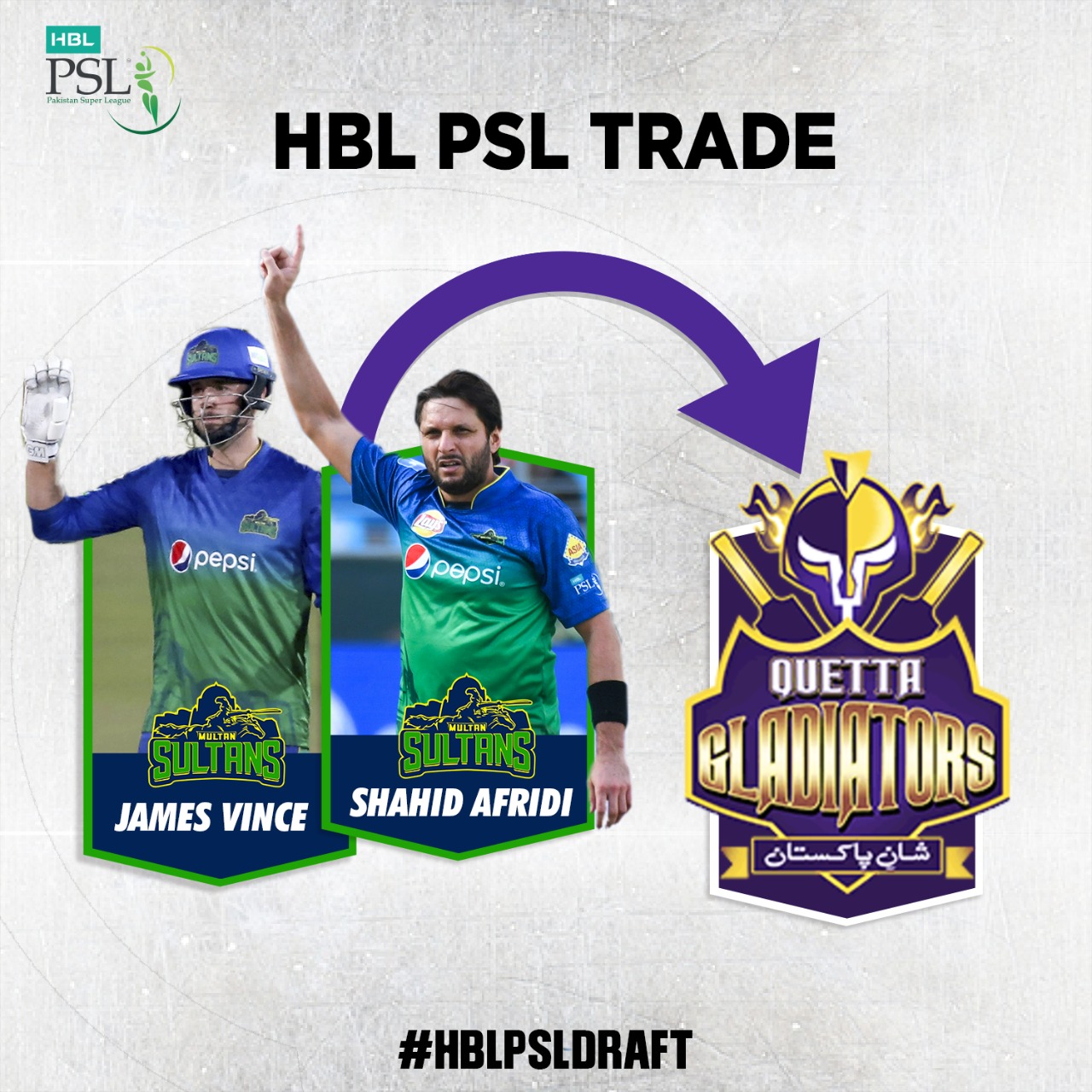 Shahid Afridi becomes a Gladiator for HBL PSL 7 Press Release PCB