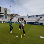 Pakistan team practice session in Northampton