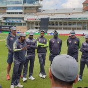 Pakistan team training session at Trent Bridge.