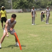 Fielding drills at the NCA Emerging Players High Performance Camp (U16 2018-2019 batch).