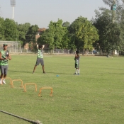 Training session of Lahore Blues U19 at LCCA Ground Lahore