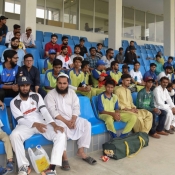 Crowd gathered at the UBL Sports Complex to see Sindh and Balochistan players in action