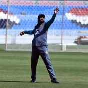 Pakistan Team practice and training session at  Pindi Stadium, Rawalpindi