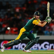 AB de Villiers plays a shot