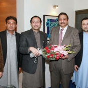 Chairman PCB CH. Zaka Ashraf meeting with FATA region delegation