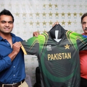 For Information: Pakistan T 20 Team Shirt for ICC T 20 WC 2014 unveiled today at GSL