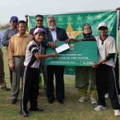 Player of the match in 2nd match on 9 July 2012 of Women Cricket Triangular T20 Tournament 2012 in Karachi