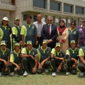 Strikers Group Photo in Women Cricket Triangular T20 Tournament 2012 in Karachi