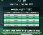 Tickets for Multan Test go on sale