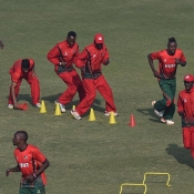 Kenya team during practice and net session - Dec 12, 2014