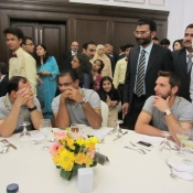 Team Pakistan attends Reception at Pakistan High Commission