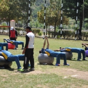 Fitness boot camp at ASPT Kakul
