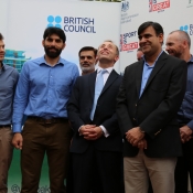 Pakistan Team and Board Officials at British Council Library, Lahore