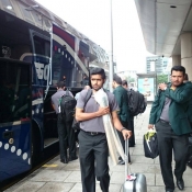 Pakistan Team arrival at hotel in Nottingham