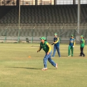 Pakistan Women Team practice session