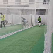 visually impaired cricket team practice session 