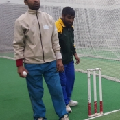 visually impaired cricket team practice session 