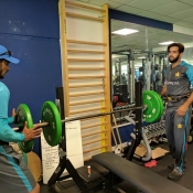 Pakistan Team gym session