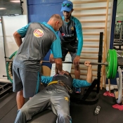 Pakistan Team gym session