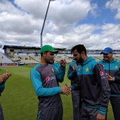 Fakhar Zaman getting his ODI cap