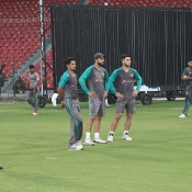 World XI and Pakistan team practice session