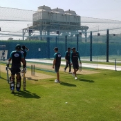 ODI players practice