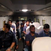 Pakistan and Sri Lanka teams arrival