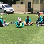 Pakistan U19 team practice session at Melbourne
