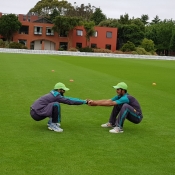 Pakistan U19 team training session at Sutcliffe oval Christchurch