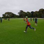 Pakistan U19 team training session at Sutcliffe oval Christchurch