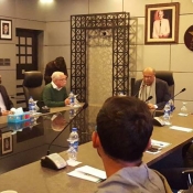 Chairman PCB Mr. Najam Sethi invited New Zealand bound Pakistan team for tea at the NCA Academy