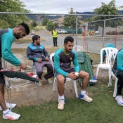 Pakistan Team arrival and practice session at Saxton Oval