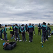 Pakistan Team arrival and practice session at Saxton Oval