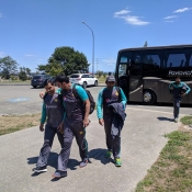 Pakistan Team arrival & practice session at Saxton Oval, Nelson