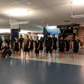Pakistan Team received a Maori welcome at Dunedin International Airport