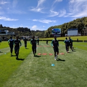 Pakistan team training session at University of Otago Oval day two