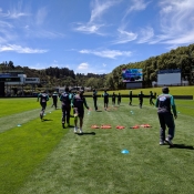 Pakistan team training session at University of Otago Oval day two