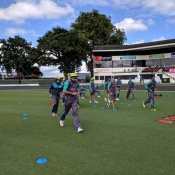 Pakistan Team practice session at Seddon Park, Hamilton