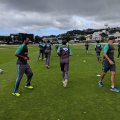 Pakistan Team practice session before T20I series at Basin Reserve, Wellington