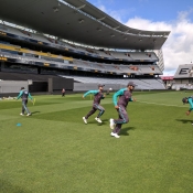 Pakistan Team training session at Eden Park, Auckland