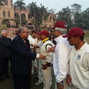 Chairman PCB Najam at the Old Ravians Association Festival cricket match