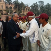 Chairman PCB Najam at the Old Ravians Association Festival cricket match