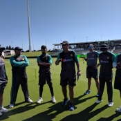 Pakistan Team practice session at Bay Oval, Mt Maunganui