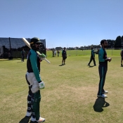 Pakistan Team practice session at Bay Oval, Mt Maunganui