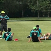 Pakistan U19 team training session at Hagley Oval