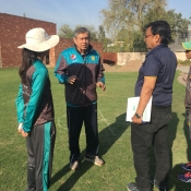 Pakistan women team training session at NCA 