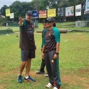 Pakistan Womenâ€™s team practice session at Colombo