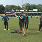 Pakistan team training session at SSC Ground Colombo 